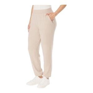 Beige Women's Relaxed Jogger Pants - Lightweight Comfort